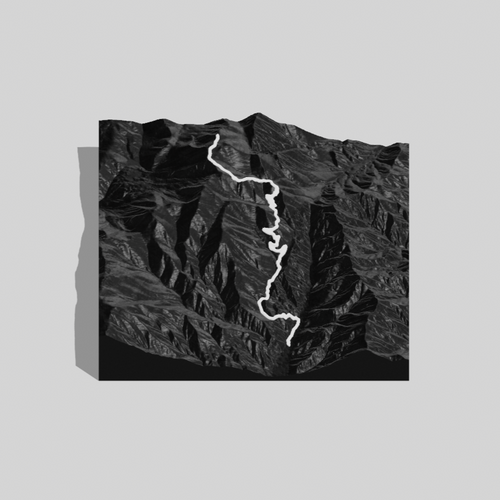 Custom Square 3D Trek Map